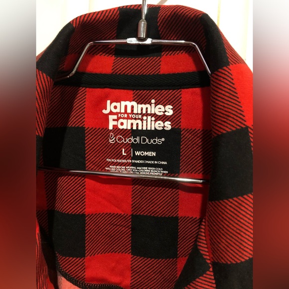 ♥️CUDDL DUDS Jammies For Your Families Buffalo Check 2pc Pajama set size L NWT - Picture 6 of 13
